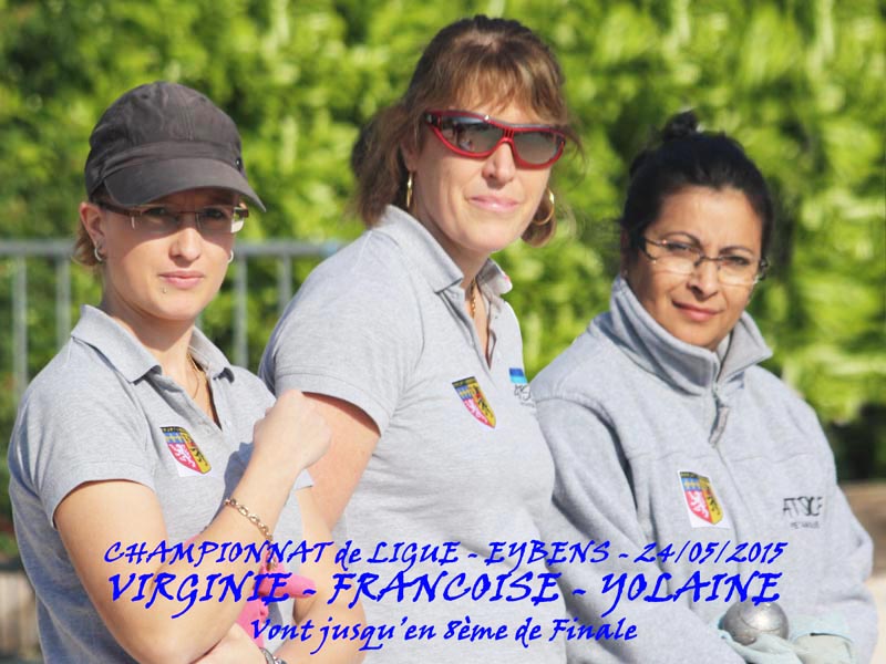 Championnat Ligue Rhône-Alpes Féminines Pétanque 2015